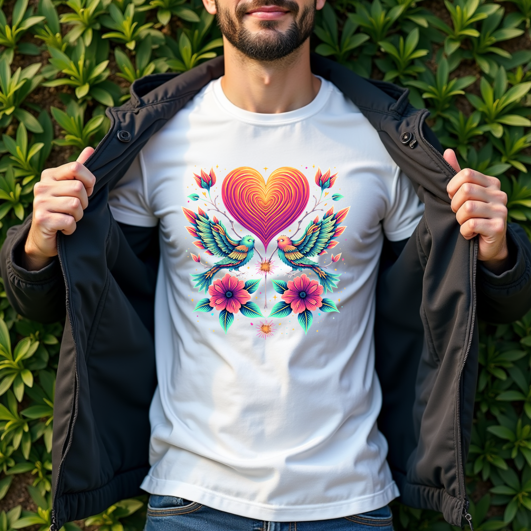 Love Dance birds   Softstyle T-Shirt