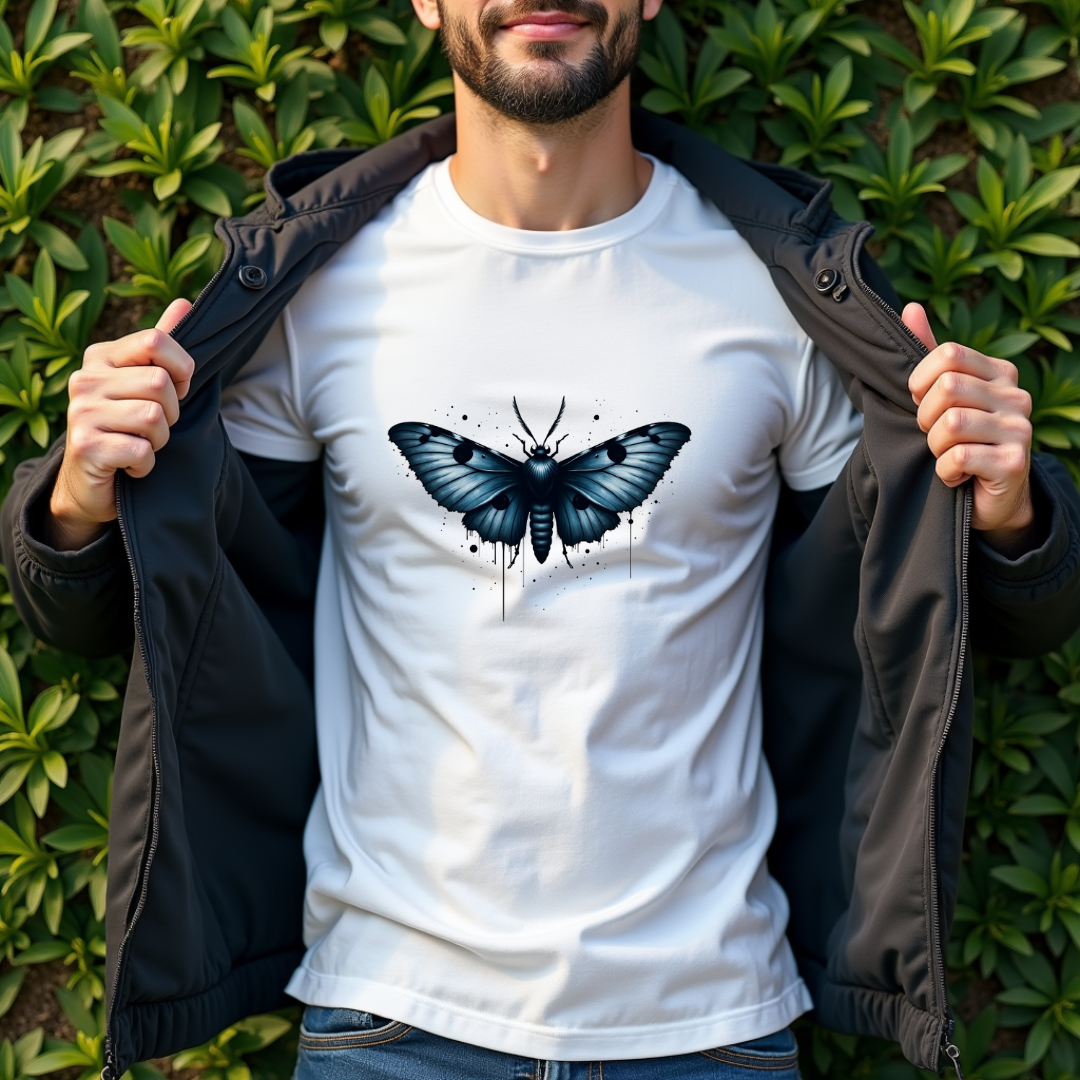 Grunge Moth Softstyle T-Shirt