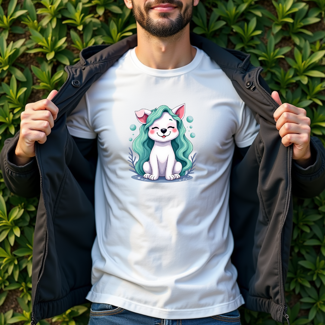 Mermaid Pooch Graphic Softstyle T-Shirt