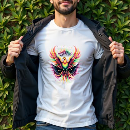 Psychedelic Motion Bird Softstyle T-Shirt