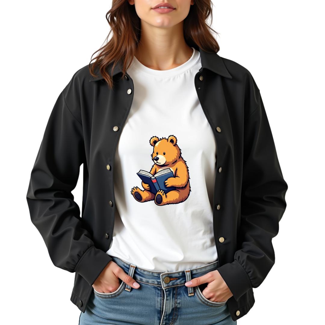 Bear Bookworm Softstyle T-Shirt