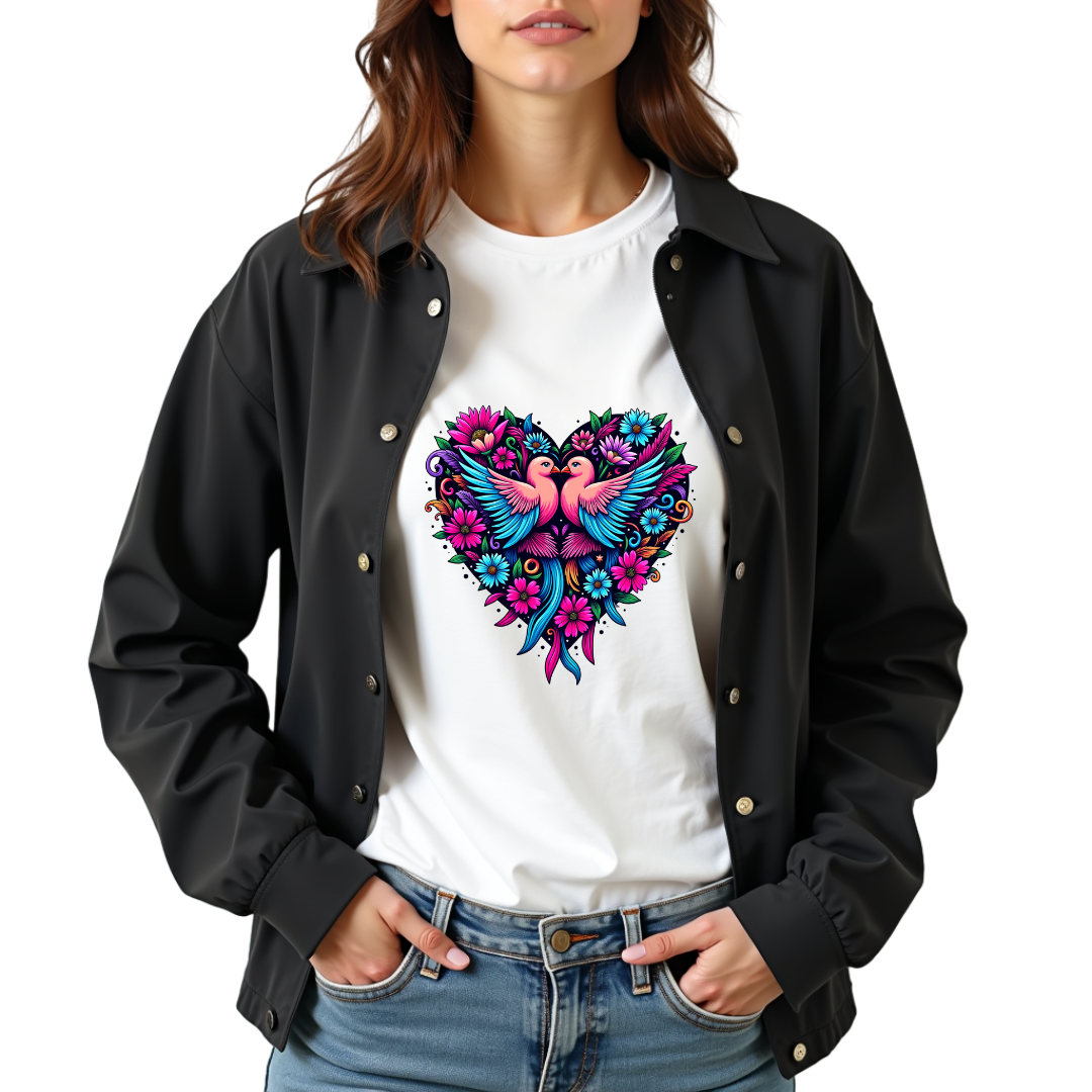 Love Birds Softstyle T-Shirt – Birds Lover's