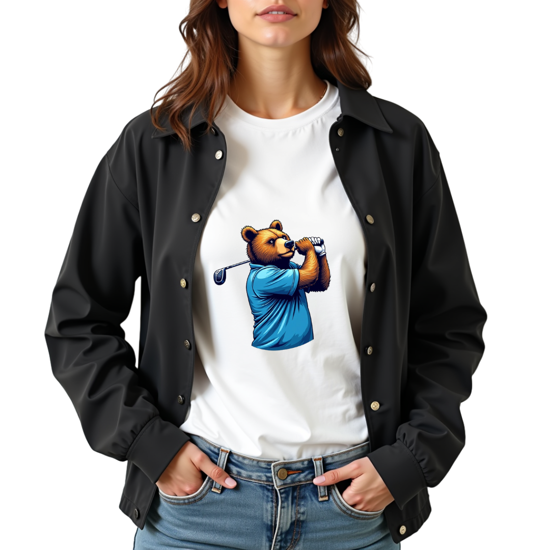 Bear Golfer Softstyle T-Shirt