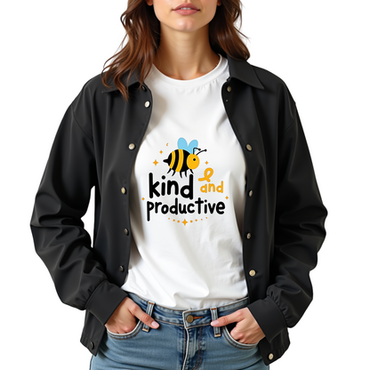 Bee Kind and productive Softstyle T-Shirt