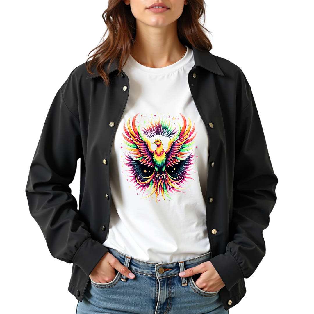 Psychedelic Motion Bird Softstyle T-Shirt