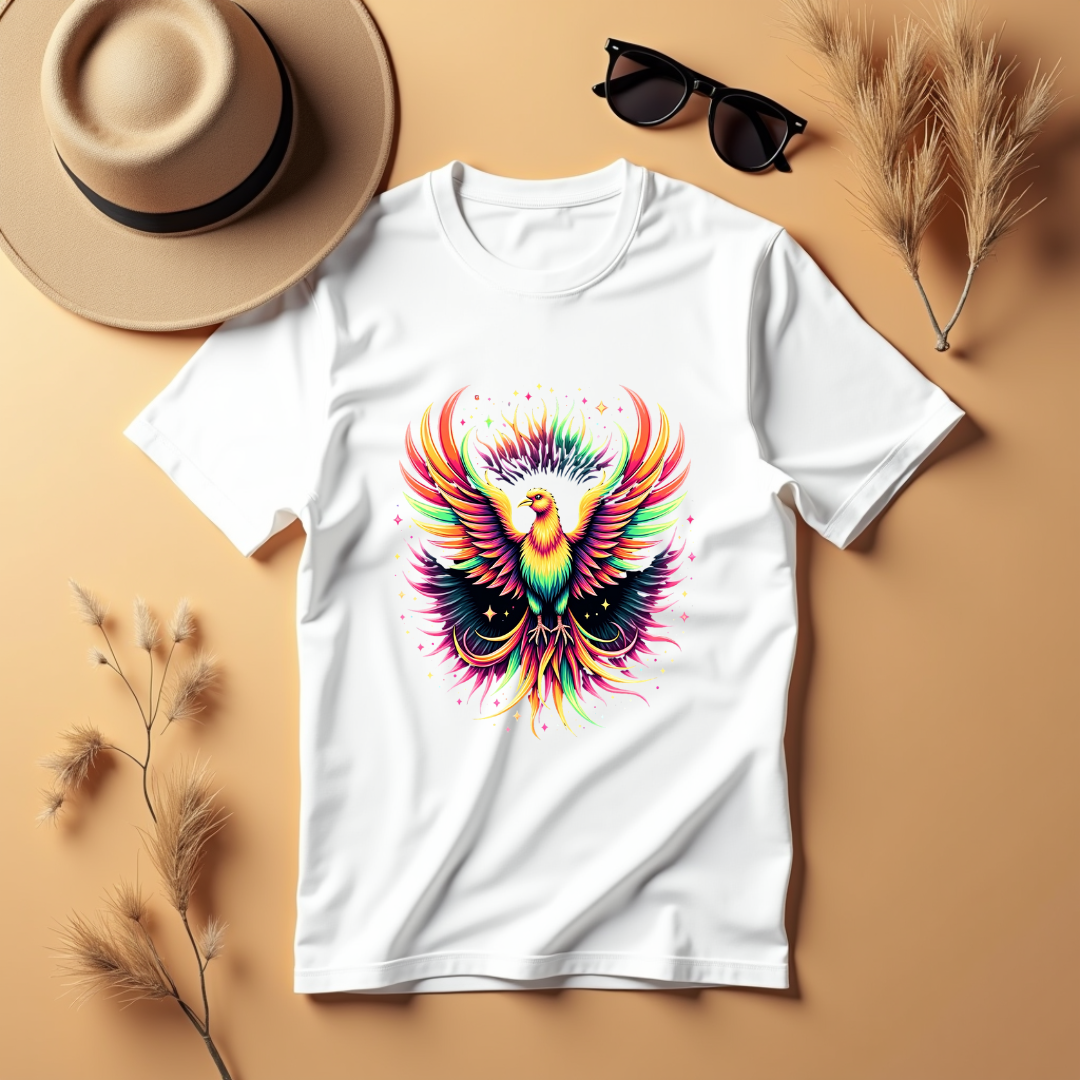 Psychedelic Motion Bird Softstyle T-Shirt