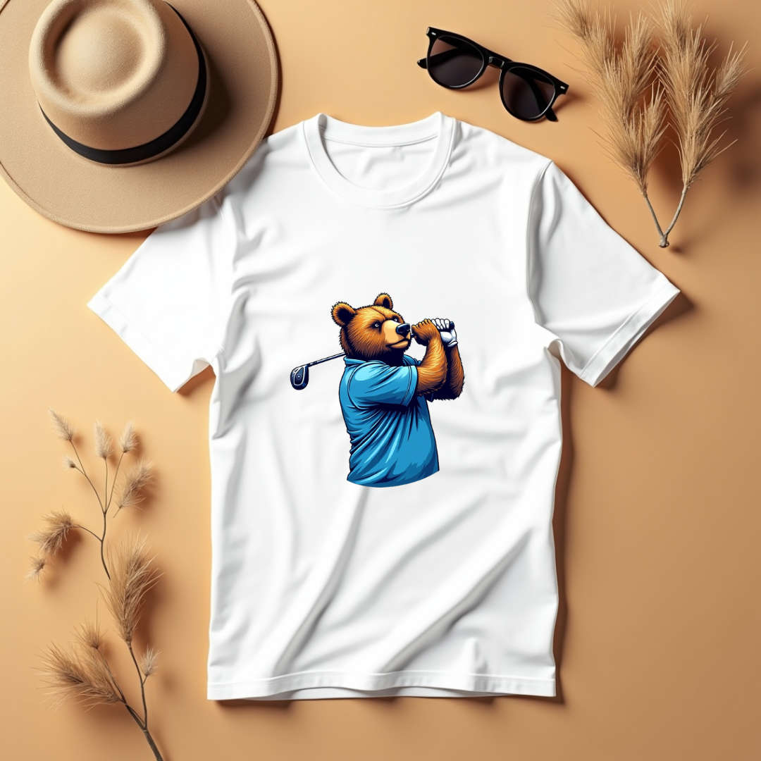 Bear Golfer Softstyle T-Shirt