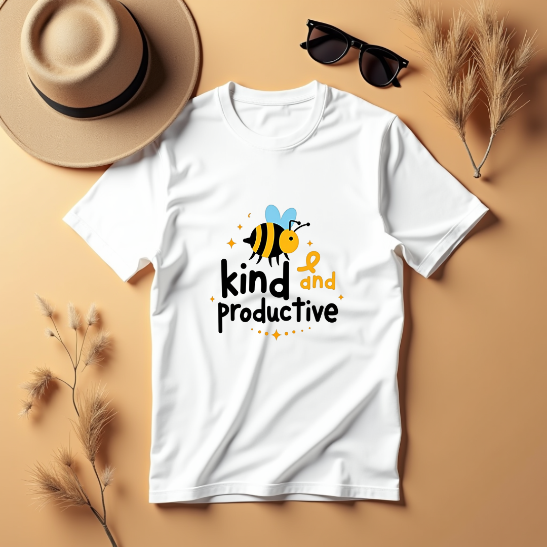 Bee Kind and productive Softstyle T-Shirt