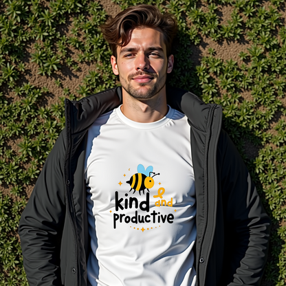 Bee Kind and productive Softstyle T-Shirt