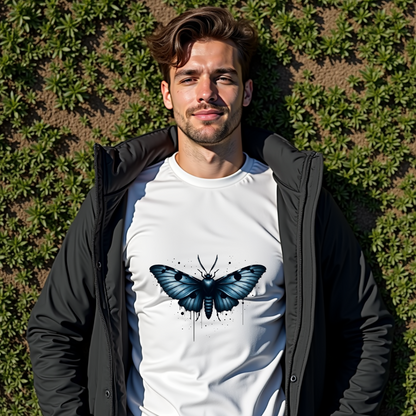 Grunge Moth Softstyle T-Shirt