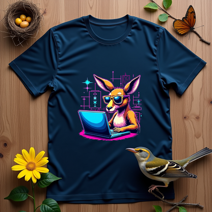 Stylized Kangaroo Graphic Softstyle T-Shirt