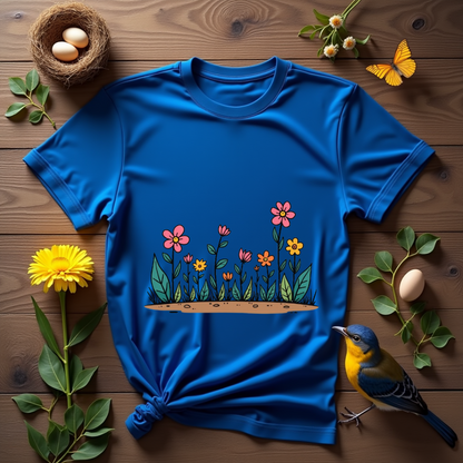 Flowers dance in bright colors  Softstyle T-Shirt