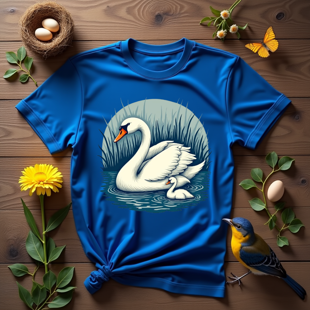 Cozy Swan Graphic Softstyle T-Shirt