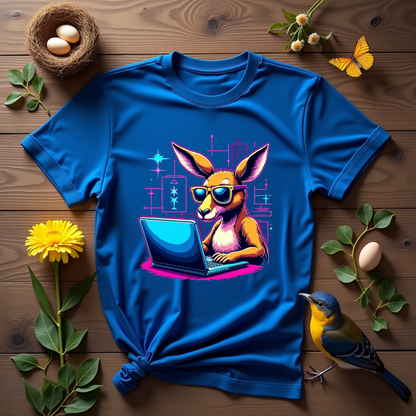 Stylized Kangaroo Graphic Softstyle T-Shirt