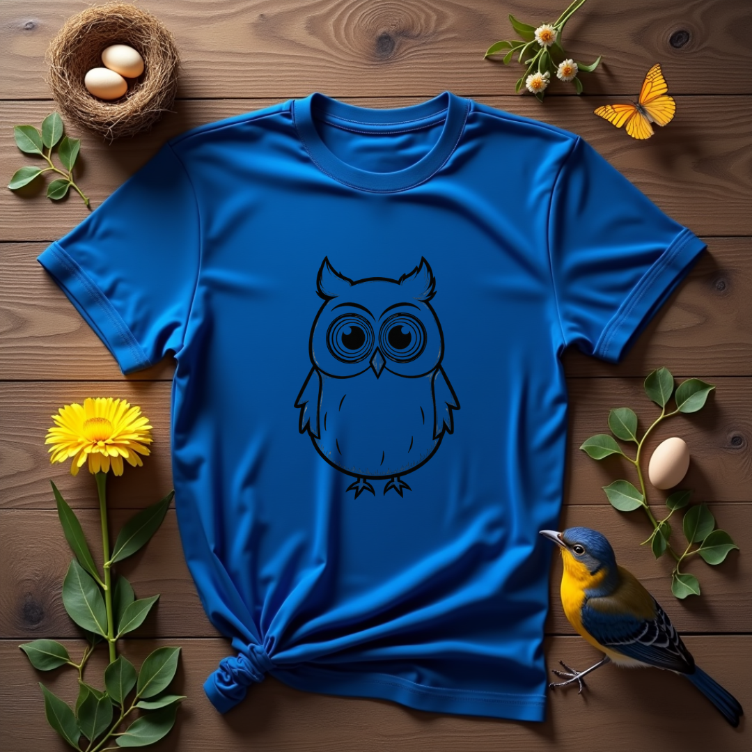 Wise Owl Eyes Graphic Softstyle T-Shirt