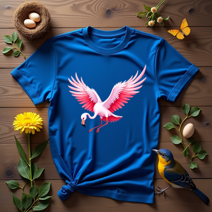 Flamingo, Flight of Flame Graphic Softstyle T-Shirt