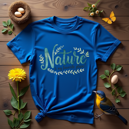 Tranquil Watercolor Nature Softstyle T-Shirt –