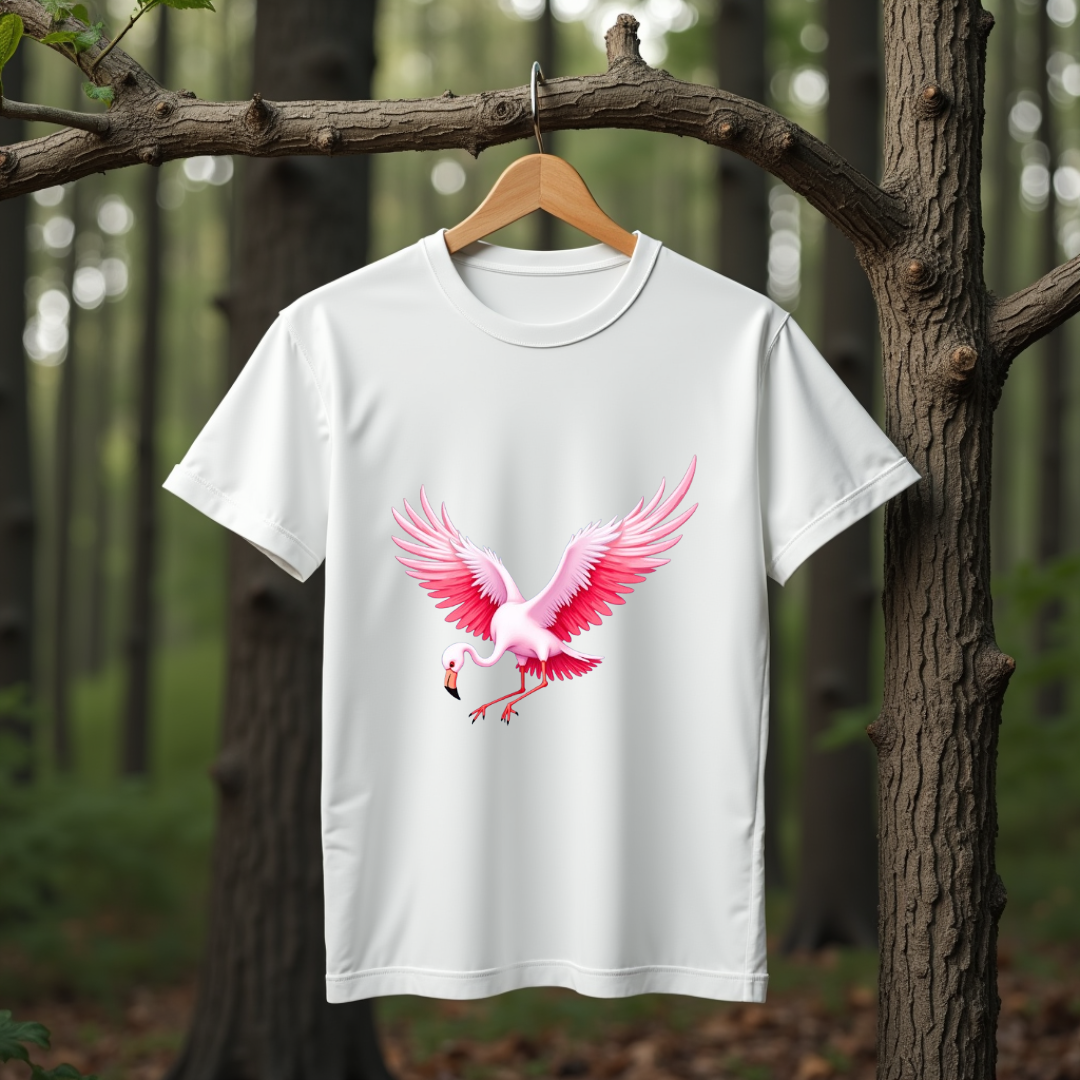 Flamingo, Flight of Flame Graphic Softstyle T-Shirt