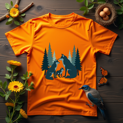 Serene Wolves Graphic Softstyle T-Shirt