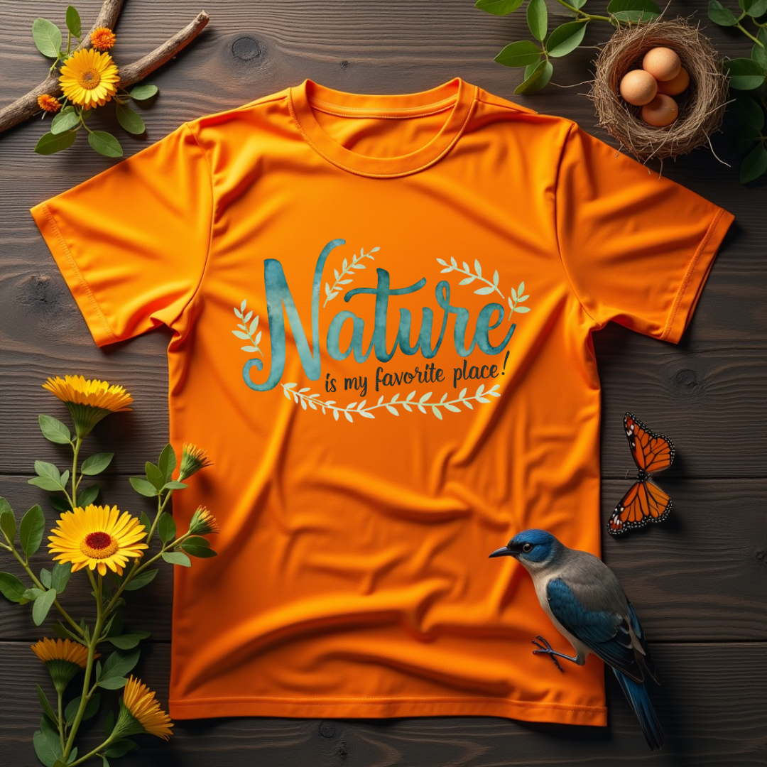 Tranquil Watercolor Nature Softstyle T-Shirt –