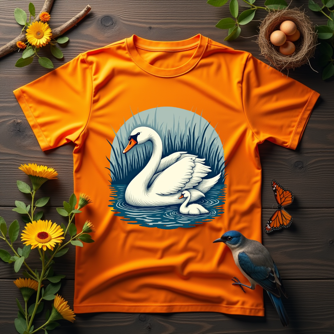 Cozy Swan Graphic Softstyle T-Shirt