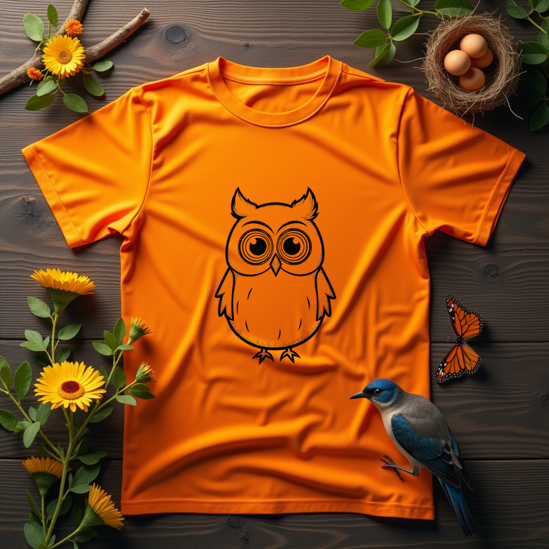 Wise Owl Eyes Graphic Softstyle T-Shirt