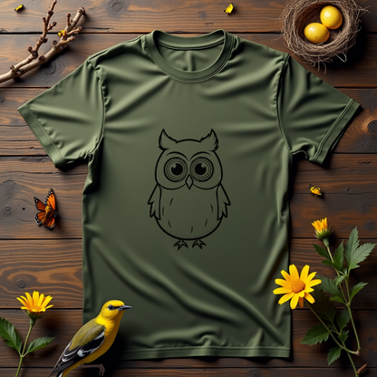 Wise Owl Eyes Graphic Softstyle T-Shirt