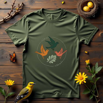 Dancing Birds Graphic Softstyle T-Shirt