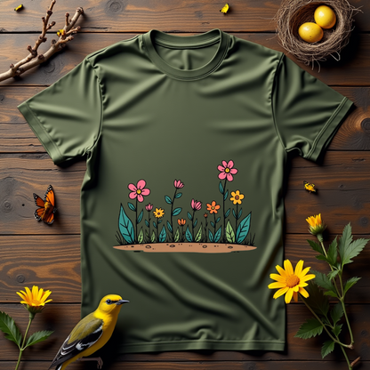 Flowers dance in bright colors  Softstyle T-Shirt