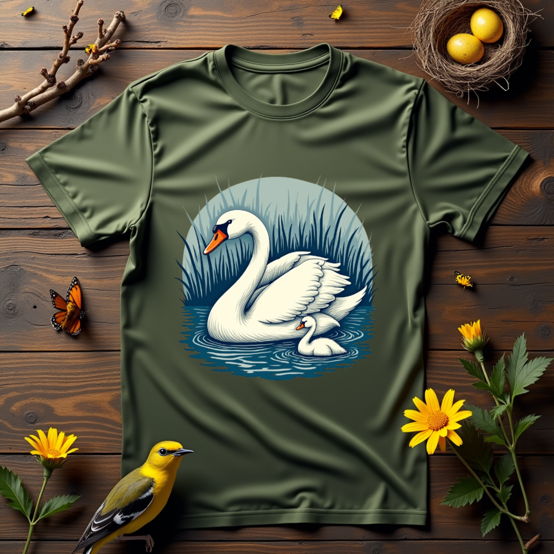 Cozy Swan Graphic Softstyle T-Shirt