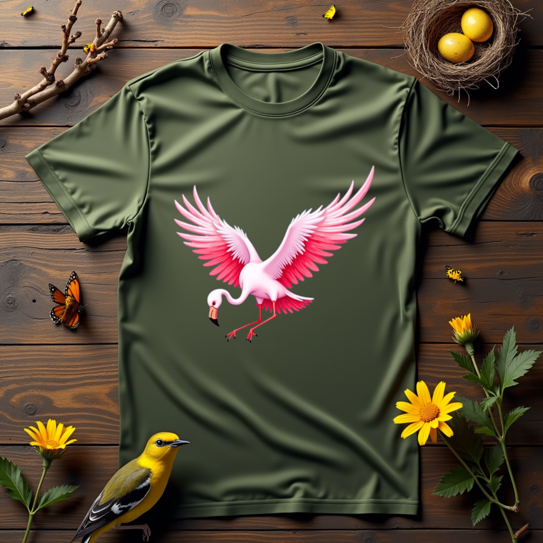 Flamingo, Flight of Flame Graphic Softstyle T-Shirt