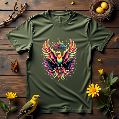 Psychedelic Motion Bird Softstyle T-Shirt