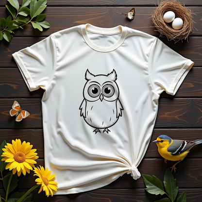 Wise Owl Eyes Graphic Softstyle T-Shirt