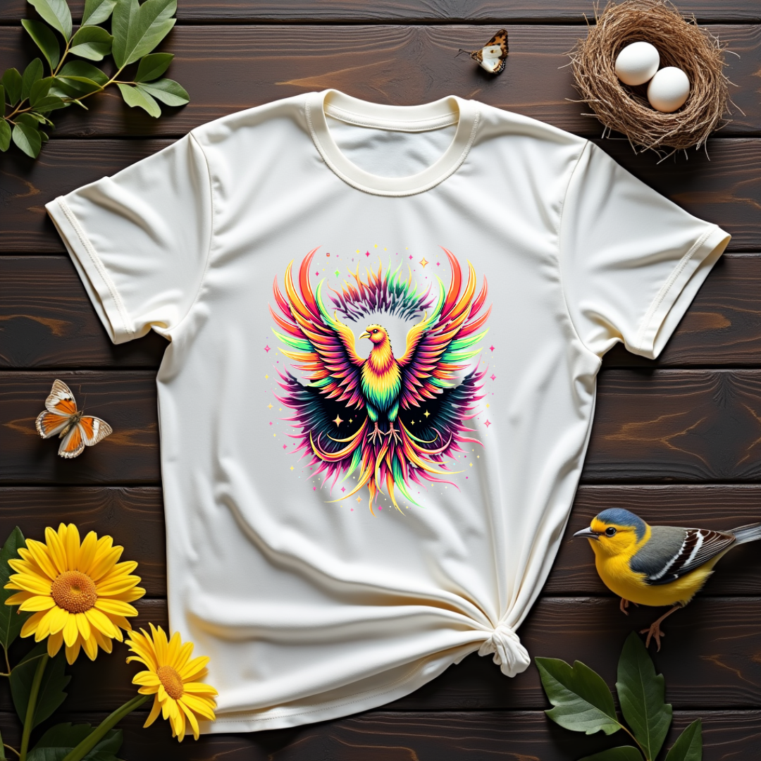 Psychedelic Motion Bird Softstyle T-Shirt