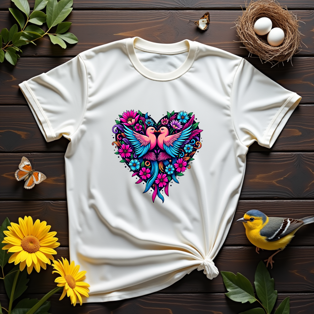 Love Birds Softstyle T-Shirt – Birds Lover's