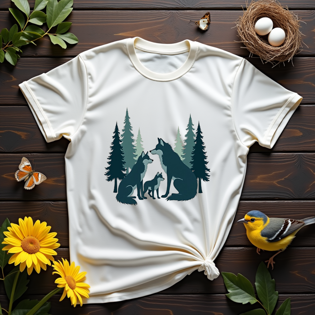 Serene Wolves Graphic Softstyle T-Shirt