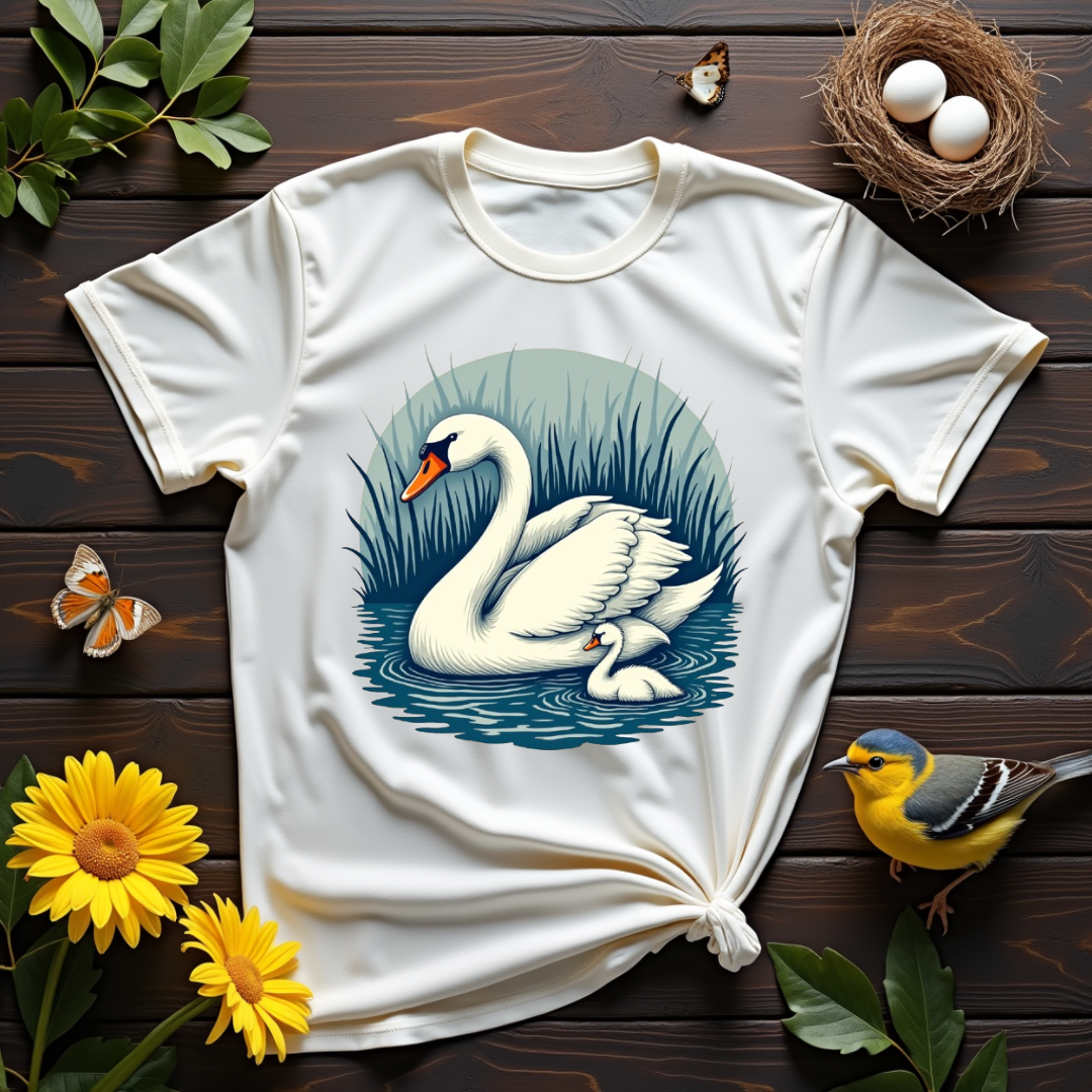 Cozy Swan Graphic Softstyle T-Shirt