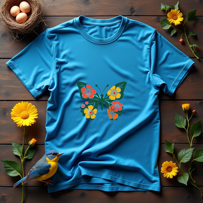 Floral Butterfly Graphic Softstyle T-Shirt