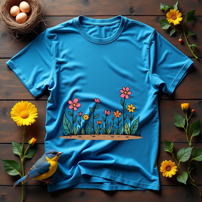 Flowers dance in bright colors  Softstyle T-Shirt