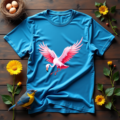 Flamingo, Flight of Flame Graphic Softstyle T-Shirt