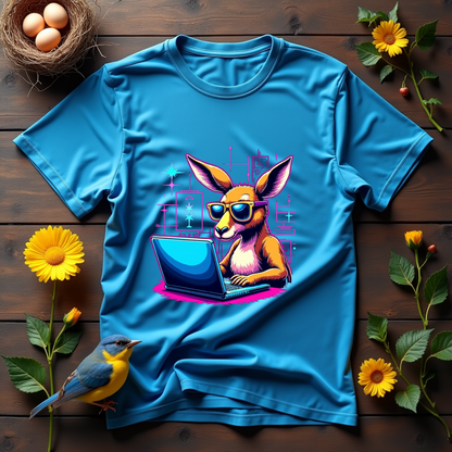 Stylized Kangaroo Graphic Softstyle T-Shirt