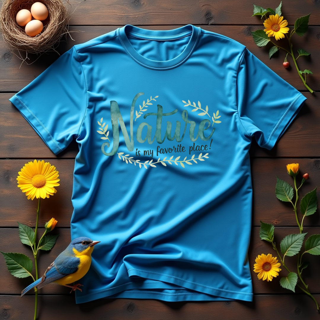 Tranquil Watercolor Nature Softstyle T-Shirt –