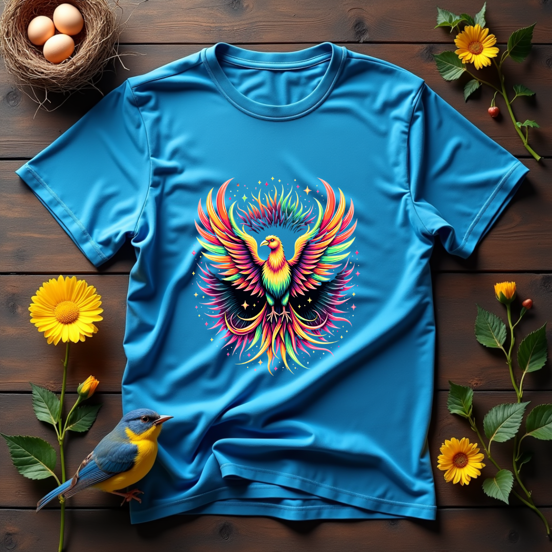 Psychedelic Motion Bird Softstyle T-Shirt