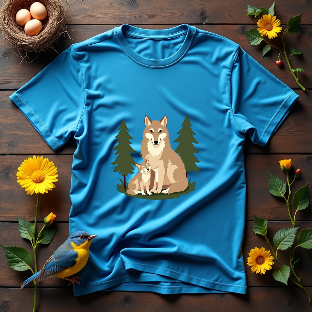 Wolf Family, Silent Watch Graphic Softstyle T-Shirt