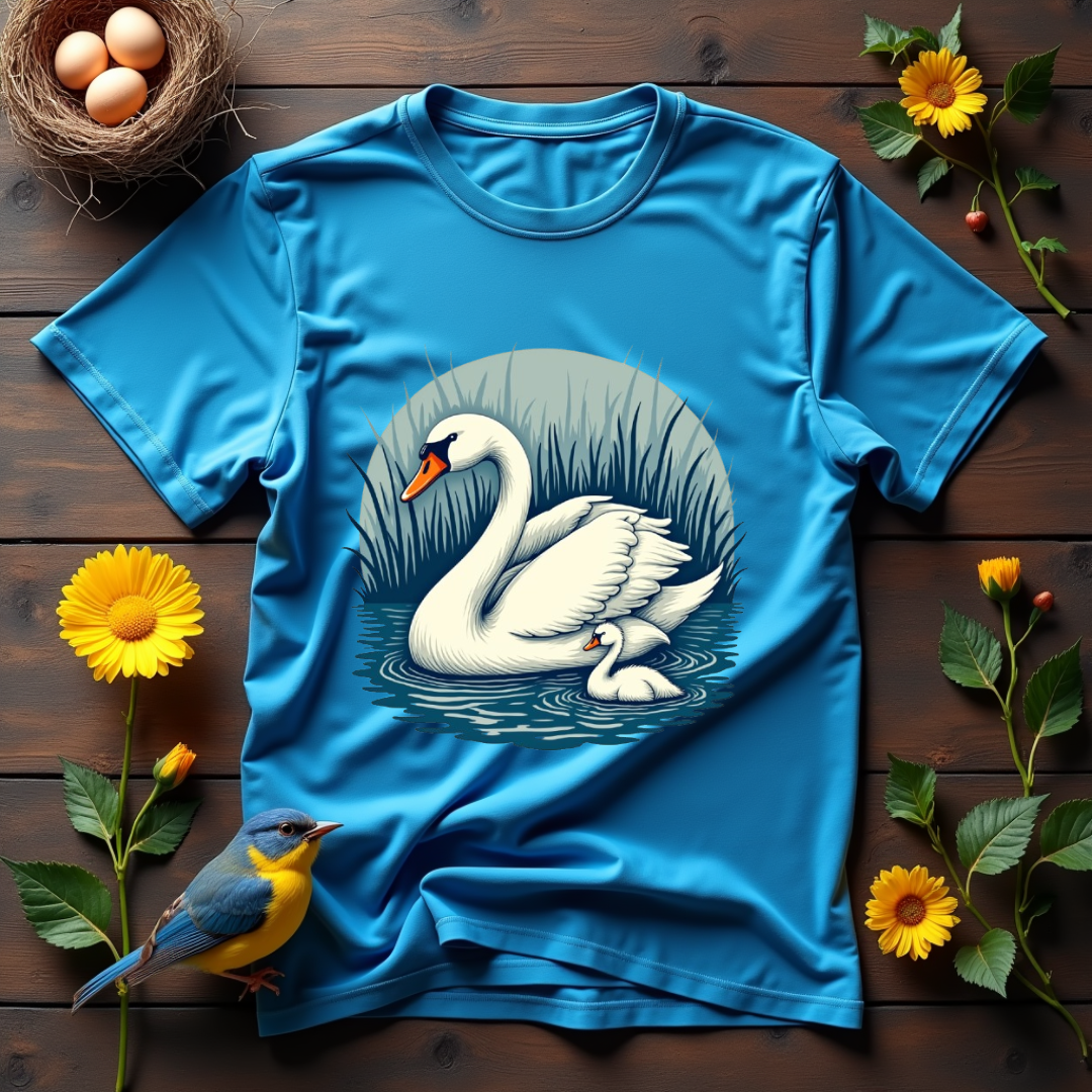 Cozy Swan Graphic Softstyle T-Shirt