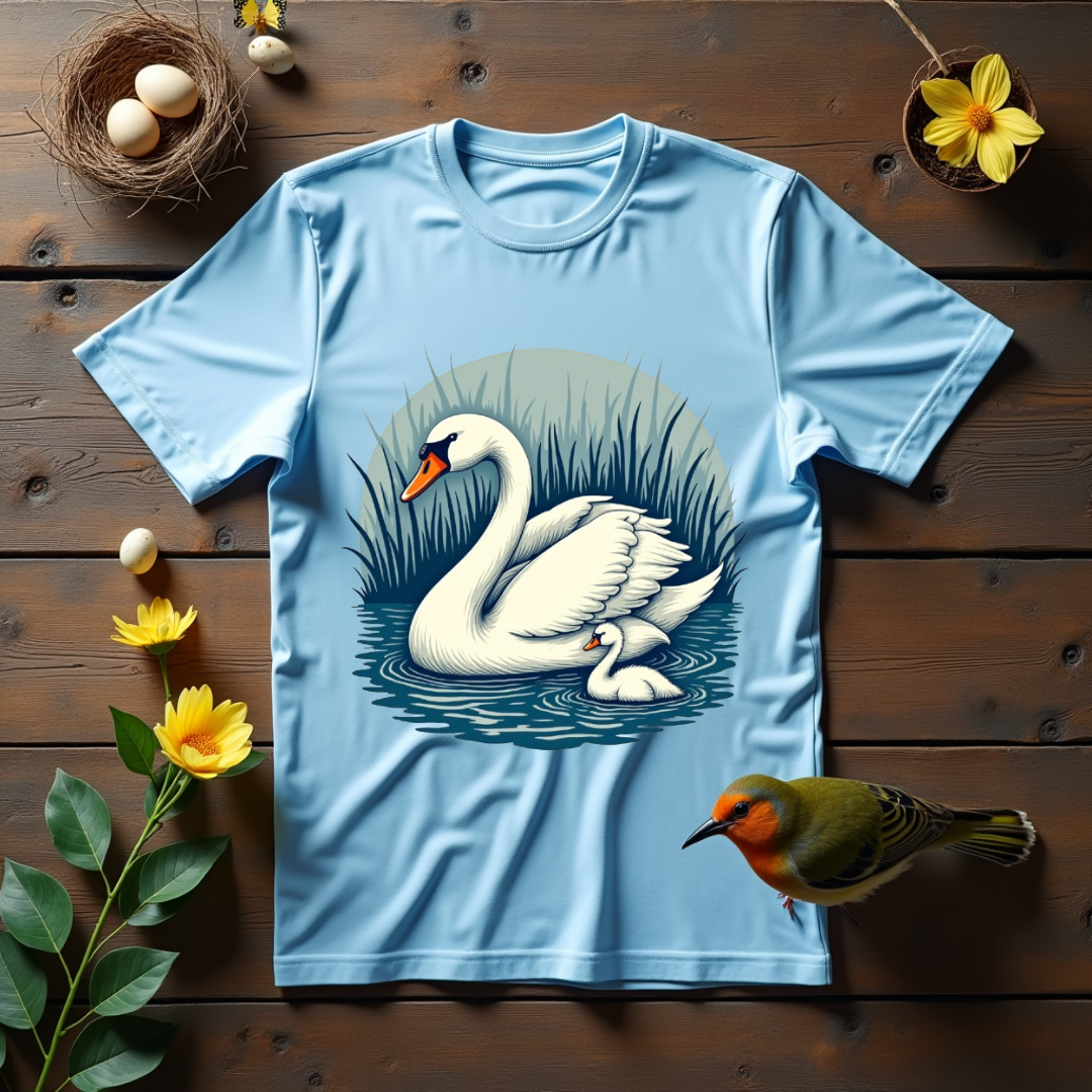 Cozy Swan Graphic Softstyle T-Shirt