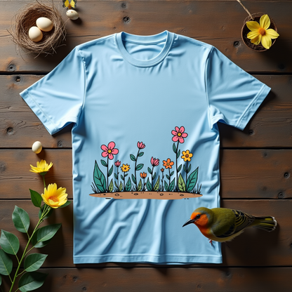 Flowers dance in bright colors  Softstyle T-Shirt