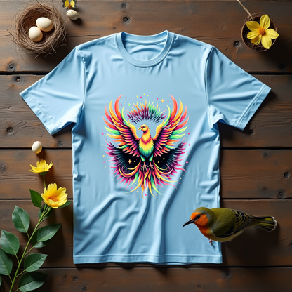 Psychedelic Motion Bird Softstyle T-Shirt