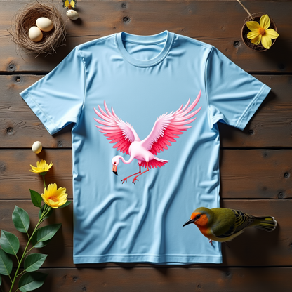 Flamingo, Flight of Flame Graphic Softstyle T-Shirt