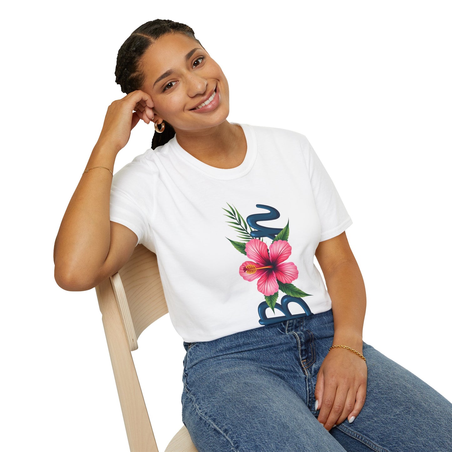 Tropical Born Flower Softstyle T-Shirt –